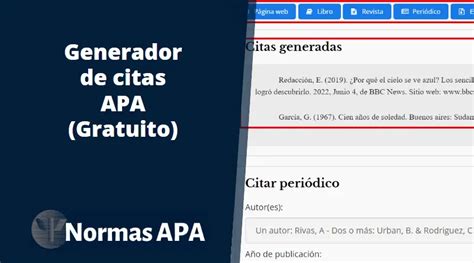 generador de cita apa|Generador de citas APA